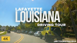 4K POSH Lafayette Louisiana USA Driving along Richland Ave [upl. by Maleeny]