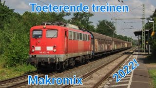 Toeterende treinenmakromixtrain horn compilation 2022 Eindejaarsspecial [upl. by Latrina]