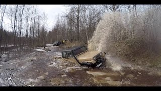 Купание Джипов В Лесу JEEP LADA 4X4 NIVA УАЗ NISSAN OFFROAD [upl. by Chappelka]