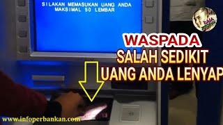 CARA SETOR TUNAI ATAU MENABUNG DI ATM BRI [upl. by Seni]