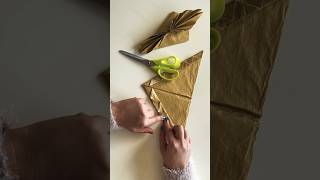 Pliage de serviettes décoration de table pour Noël 🎅 Facile et rapide [upl. by Photina]