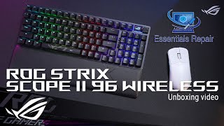 TECLADO ASUS ROG STRIX SCOPE II 96 WIRELESS  UNBOXING Y REVIEW [upl. by Ramsdell]