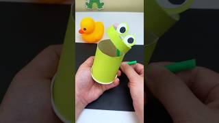 Frog Craft  DIY Paper Cup Frog  Frog Paper Cup Craft for Kids toycraft shortvideo [upl. by Nide]