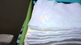 Gerber prefold cloth diapering [upl. by Eelaras]