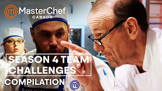 Best MasterChef Canada Team Challenges  MasterChef Canada  MasterChef World [upl. by Aratak247]