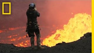 Drones Sacrificed for Spectacular Volcano Video  National Geographic [upl. by Arundel954]