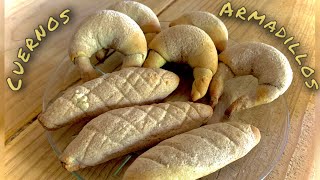 🔥Pan de canela cuernos y armadillos variedad de pan fino [upl. by Fortunna78]