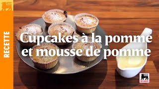 Cupcakes à la pomme et mousse de pomme [upl. by Renick]