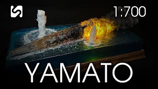 The moment the battleship Yamato was sunk 1700 [upl. by Hildagard]