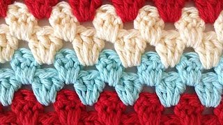 Stitch Repeat Granny Rows Free Crochet Pattern  Left Handed [upl. by Tsai]