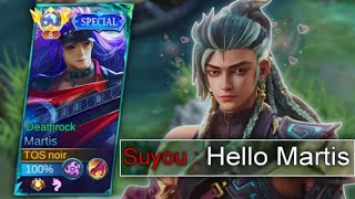 MARTIS MET SUYOU NEW HERO AND NEW KING OF FIGHTER🫨 IN RANK GAME  MLBB [upl. by Schilt]