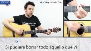 Como tocar No Dudaría de Antonio Flores Acordes y clase completa en guitarra [upl. by Nnaeed]