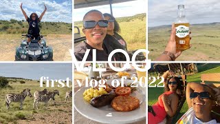 ROADTO1K  FIRST VLOG OF 2022  LETSATSI GAME LODGE  BAECATION [upl. by Olimpia]