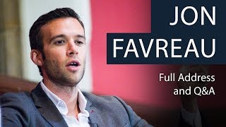 Jon Favreau  Life as Obamas Speechwriter  Full Address and QampA [upl. by Eleaffar]