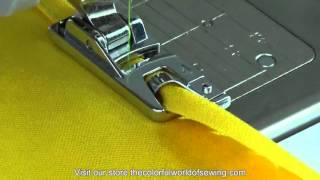 How To Sew Rolled Hems with the Narrow Hemmer Foot [upl. by Most929]