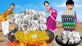 गांव अंडा आमलेट पनीर खाना बनाना Village Egg Paneer Cooking Hindi Kahaniya New Funny Comedy Video [upl. by Aicilaf459]