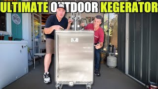 The ULTIMATE Outdoor Kegerator  KOMOS Stainless Steel Kegerator  MoreBeer [upl. by Kerr]