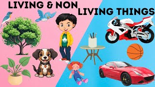 Living Things and NonLiving Things for Kids  Educational video [upl. by Tallbott]