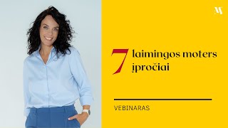 7 laimingos moters įpročiai [upl. by Polky]