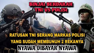 TRAGEDI BINJAI RATUSAN TNI MURKA SERANG MARKAS POLISI BRIMOB SECARA BRUTAL [upl. by Hayn]