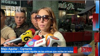 MAJO AGUILAR defiende a su prima ÁNGELA AGUILAR de las criticas que dicen que es bien payasa 🤡 [upl. by Aihsemaj708]