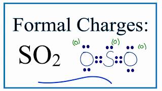 Formal Charges for SO2 Sulfur Dioxide  Correct [upl. by Efar279]