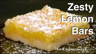 Zesty Lemon Bars or Squares [upl. by Airdnaxila]