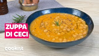 ZUPPA DI CECI la ricetta facile per un piatto GUSTOSO E SALUTARE 🧡 [upl. by Leacim]