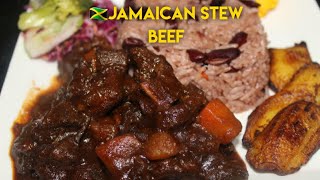 JAMAICAN STEW BEEF RECIPE  NO PRESSURE COOKER RomasKitchen StewBeef [upl. by Constantine]