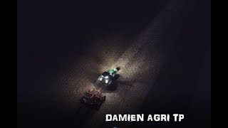 Déchaumage Jour Nuit  John Deere 8310 r avec un horsch terrano 5 fx  SARL DENDAUW [upl. by Aihsekat166]