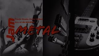 Metal Jam Tracks  Bb  Drums Guitar amp Bass  160 BPM [upl. by Ynoep809]