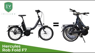 Hercules Rob Fold F7 Electric Bicycle Full Review of this Folding ebike Perfect for Commuters [upl. by Aneekahs]