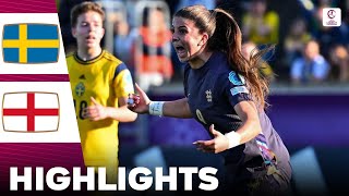 England vs Sweden  Highlights  U17 Womens European Championship 08052024 [upl. by Kavita8]