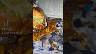 cheeseburger amp chili cheese fries short mukbang [upl. by Dnomyad]