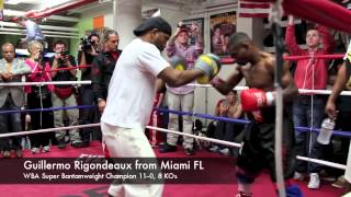 Guillermo Rigondeaux Open Workout Highlights [upl. by Belvia]