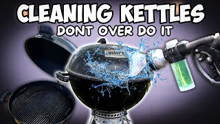 Why I DONT over Clean My Weber Kettle Grill  A Guide To Cleaning Charcoal Grills [upl. by Zelma]