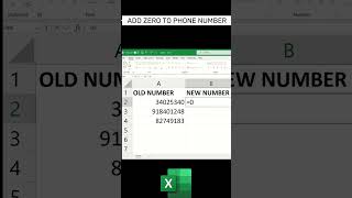 How to add zero before phone number in Excel  Add 0 before phone number haminh1804 msexcel [upl. by Eiuqram]