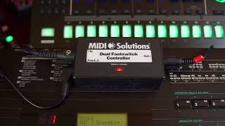 Midi Solutions Footswitch Controller  Much more useful than I thought [upl. by Rainger955]