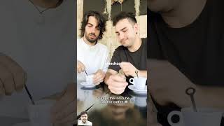 Iced coffee pranks italianreaction coffee flameshaan subscribe [upl. by Kubetz]