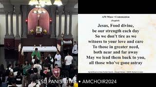 Iesu Panis Vitae Manoling Francisco SJ • AM Choir 2024 [upl. by Ylevol]