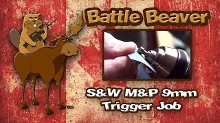 Smith amp Wesson MampP 9mm Trigger Job [upl. by Amarillas421]