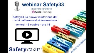 Safety33 Nuova valutazione rischi VDT [upl. by Shevlo]