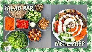 DIY SALAD BAR MEAL PREP Inspired by Sweetgreen 🥗 [upl. by Liemaj]