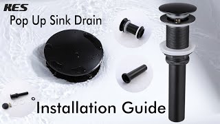 Bathroom Sink Drain Installation Guide  KES [upl. by Seppala]