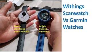 Withings Scanwatch Vs Garmin Watches [upl. by Ninnahc]