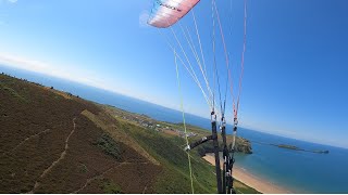 Rhossili The worms head Paragliding [upl. by Liederman]