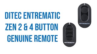 Ditec Entrematic Zen 2 amp 4 Button Genuine Remote Video Description [upl. by Taffy]