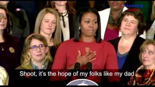 Michelle Obama Last Official Speech as First Lady [upl. by Podvin228]