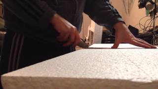 How to Cut Foam by Scoring it with a Box Cutter [upl. by Appleby]