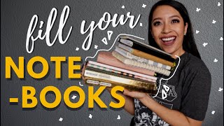 11 Ways To Fill Your Notebooks 📖🖋 [upl. by Aigneis]